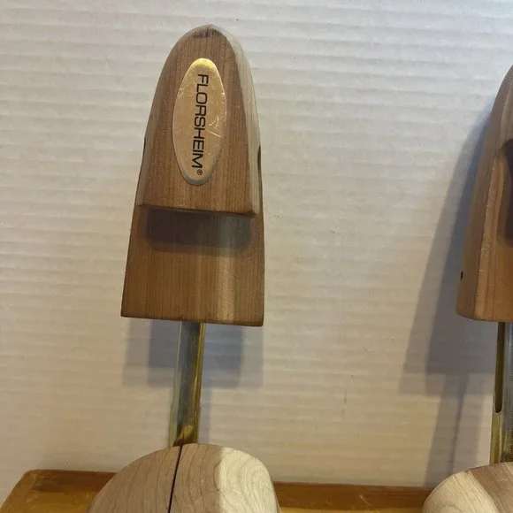Vintage BUNDLE OF 3 Florsheim & Wooden Shoe Tree Mold 3 Pair Size 7 And … - Picture 2 of 9